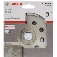 Чашка алмазная BOSCH Standard, бетон 125 мм