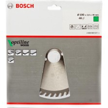 Пильный диск BOSCH 190x2.6x30 48T OPTILINE WOOD