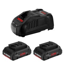 Аккумуляторы и зарядные устройства BOSCH ProCORE StarterSet (2*4.0 Ah, GAL 1880 CV)
