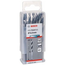 Сверло по металлу BOSCH HSS PointTeQ 5.5х93 мм набор 10 свёрл