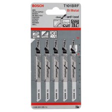 Пилка лобзиковая BOSCH T 101 BRF, BIM / For Hard Wood / уп. 5 шт.