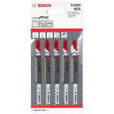 Пилка лобзиковая BOSCH T 102 H / For PVC / уп. 5 шт.