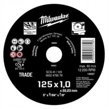 Отрезной круг Milwaukee 125x1.0x22.23 Stanless Inox