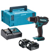 Дрель-шуруповерт аккумуляторный MAKITA DDF 482 RTJ (2*5.0 Ah, MAKPAC-2)