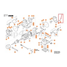 Запасная часть BOSCH болт для точила GBG 35-15 / 60-20