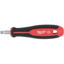 Milwaukee Рукоятка отверточная для головок Milwaukee 4932493960 1/4" (приводная, вращающаяся, шариковый фиксатор, отверстие для шнурка, защита от опрокидыв