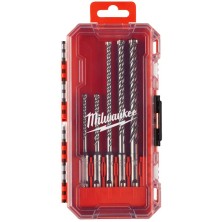 Сверло SDS-Plus Milwaukee Набор буров Milwaukee SDS+ MX4 5шт (4932498297) (обрабатываемый материал: кирпич/бетон/армированный бетон/натуральный камень, 5/6 x 115 мм, 6/8/10 x 1