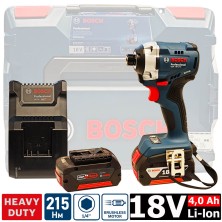 Винтоверт BOSCH GDR 18V-215 (2*4.0Ah, case)