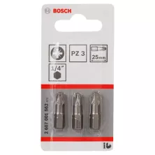 Бита BOSCH 25ММ PZ3 XH 3 шт.