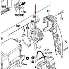 Щетки угольные BOSCH А96 перфоратора Bosch GBH 2-26 1617000525