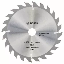 Пильный диск BOSCH 160x20/16x24 SpedlineECO