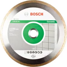 Алмазный диск BOSCH 230-25,4 круг сплошной по плитке Ceramic