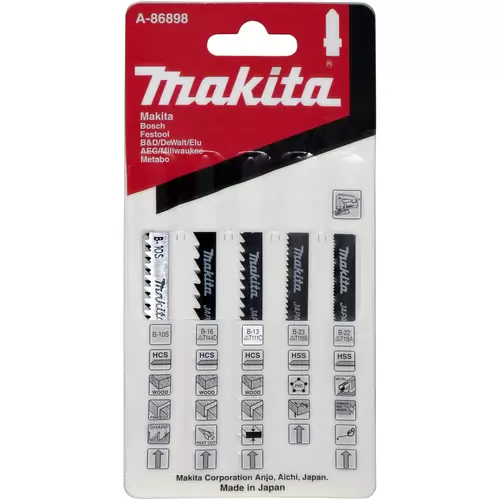 Пилка лобзиковая MAKITA набор 5шт. ассорти