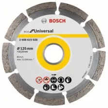 Алмазный диск BOSCH 125-22,23 круг сегментный по бетону ECO Universal