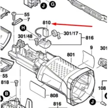 Щетки угольные BOSCH к GWS15-125CIE GWS17-125CIE GWS13-125CIE