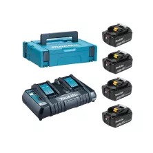 Аккумуляторы и зарядные устройства MAKITA BL 1860 B (4*6.0 Ah, DC 18 RD, MAKPAC-3)