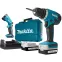 Дрель-шуруповерт аккумуляторный MAKITA DF 347 DWLE в чем. + фонарь