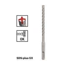 Сверло SDS-Plus BOSCH SDS Plus-5X, 6x100x160 -бур по бетону (set10, -цена указана за штуку)