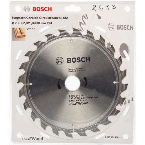 Пильный диск BOSCH 230x30x24T  ECO WO