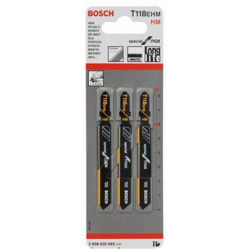 Пилка лобзиковая BOSCH ЛОБЗИКОВЫЕ ПИЛКИ T118EHM 3 шт.