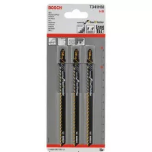 Пилка лобзиковая BOSCH ЛОБЗИКОВЫЕ ПИЛКИ T341HM 3 шт