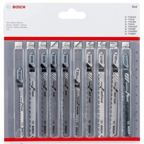 Пилка лобзиковая BOSCH ЛОБЗИКОВЫЕ ПИЛКИ Wood Clean 10 шт.