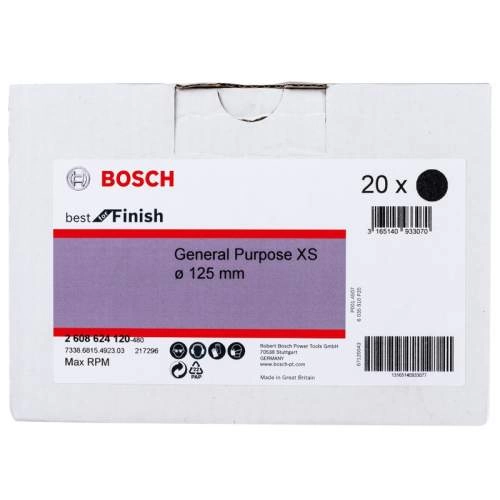 Шлифкруг 125 мм BOSCH Нетканые и mm,GenPurp