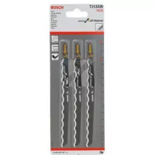 Пилка лобзиковая BOSCH T 343 AW, Special for Soft Material, HCS 3 шт.