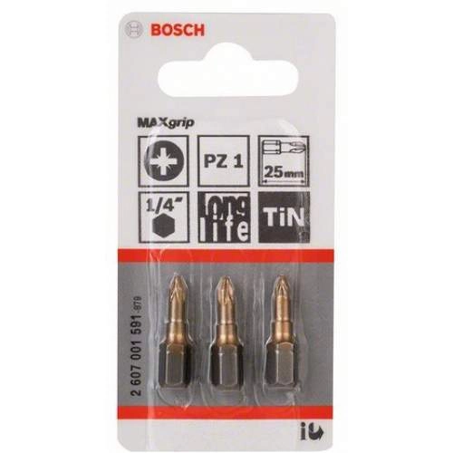 Бита BOSCH 25ММ PZ1 TIN 3 шт.