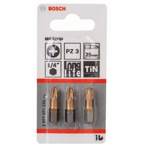 Бита BOSCH 25ММ PZ3 TIN 3 шт.