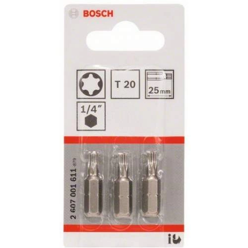 Бита BOSCH 25ММ TORX T20 XH 3 шт.