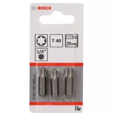 Бита BOSCH 25ММ TORX T40 XH 3 шт.