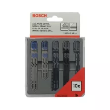 Пилка лобзиковая BOSCH ЛОБЗИКОВЫЕ ПИЛКИ SET 10 шт.