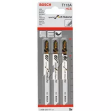 Пилка лобзиковая BOSCH T 113 А, HCS 3 шт.