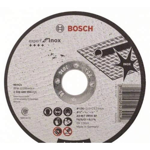 Отрезной круг BOSCH INOX 125X2 ММ