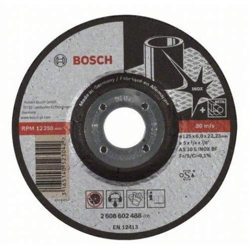 Обдирочный круг BOSCH INOX 125Х6 ММ