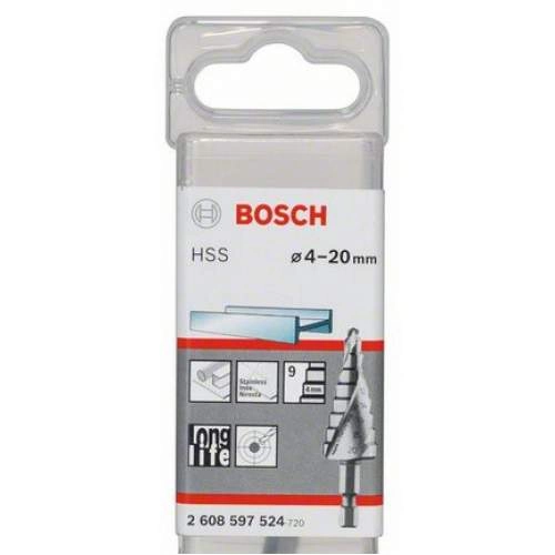 Сверло по металлу BOSCH СТУПЕНЧАТОЕ HSS 4-20 MМ 6-ГР