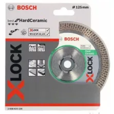 Оснастка X-LOCK BOSCH Алмазный диск Best for Hard Ceramic 125x22,23x1,8x10мм