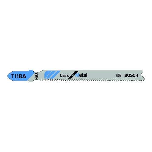 Пилка лобзиковая BOSCH ЛОБЗИКОВЫЕ ПИЛКИ T 118 А, HSS (set100)