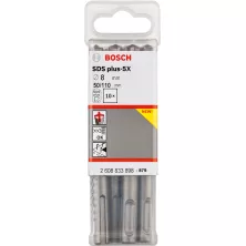 Сверло SDS-Plus BOSCH SDS Plus-5X, 8x50x110 -бур по бетону (set10 -цена указана за штуку)