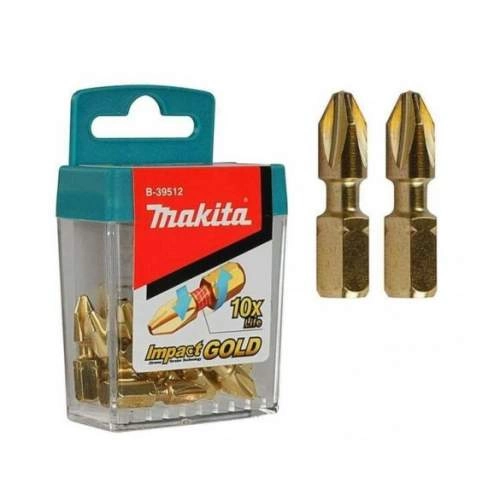 Бита MAKITA Impact Gold PH2, 25 мм, C-form (10 бит)