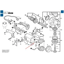 Запасная часть BOSCH Кольцо резиновое к GWS / PWS BOSCH (1600206030)