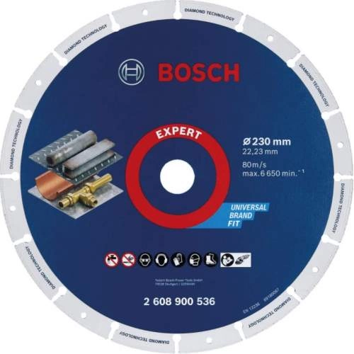 Алмазный диск BOSCH по металлу 230x22,23 мм