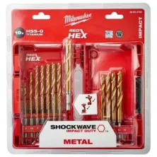 Milwaukee Набор сверл по металлу RedHEX HSS-G TiN (19 шт.)