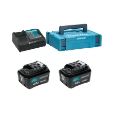 Аккумуляторы и зарядные устройства MAKITA BL 1041 B (2*4.0 Ah, DC 10 SB, MAKPAC-1)