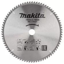 Пильный диск MAKITA для алюминия 305x30x2.2x80T