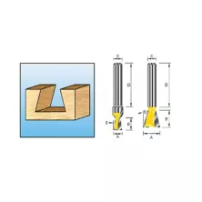 Фреза MAKITA лас/хв 25,4х12мм