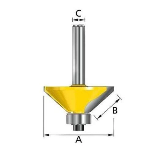 Фреза MAKITA кромочная. 45°28х13,58х8х32х2Т