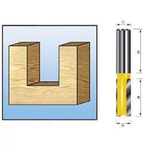 Фреза MAKITA пазовая с двумя режущими кромками 12x6мм