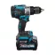 Дрель-шуруповерт ударный аккумуляторный MAKITA HP 001 GD201 (2*2.5 Ah, MAKPAC-2)